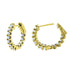 1 Carat Huggie Diamond Earrings 14k Yellow Gold